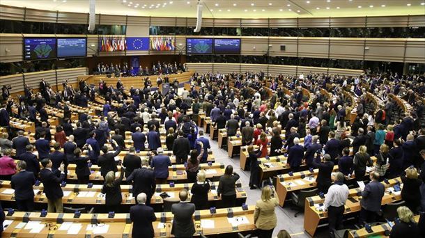 Un pleno del Parlamento Europeo, durante una votacin.