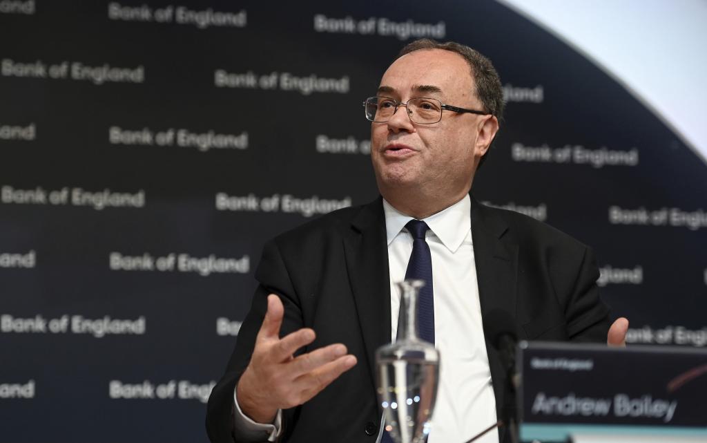 El gobernador del Banco de Inglaterra, Andrew Bailey.