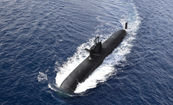 El submarino S-80 en acción.