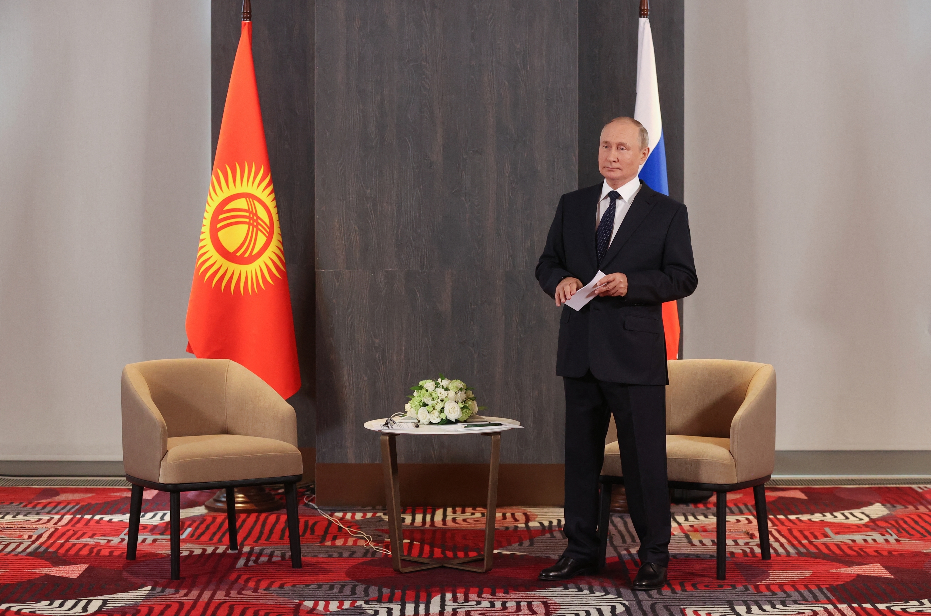 Vladimir Putin, en la cumbre de Samarcanda.