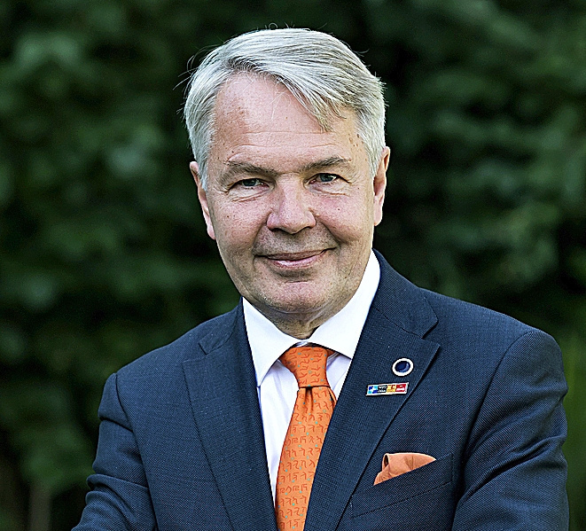 Pekka Haavisto, ministro de Exteriores de Finlandia.