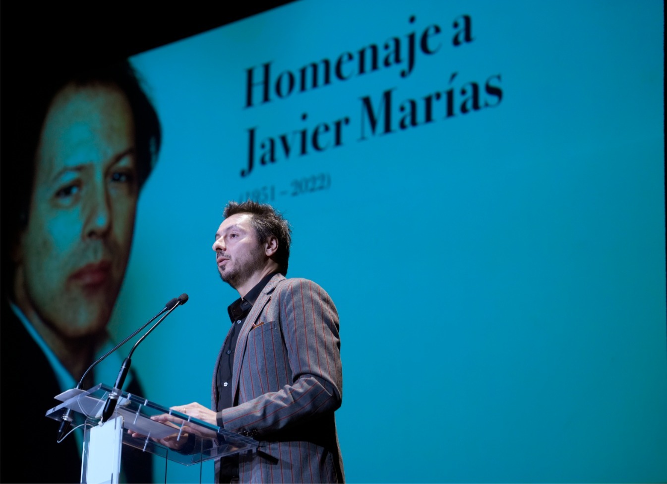 Antonio Lucas, en el homenaje a Javier Marías.