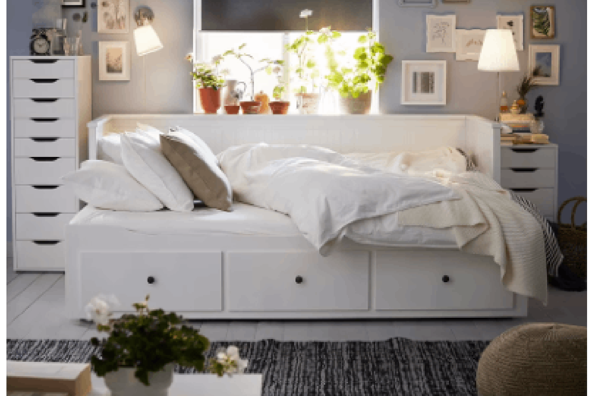 limpiar Si Perspicaz Cama doble, sofá y armario: así es el mueble para la habitación más  versátil de Ikea | Hogar y jardín