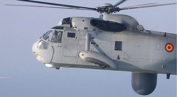 Un helicptero SH-3D de la Armada espaola.