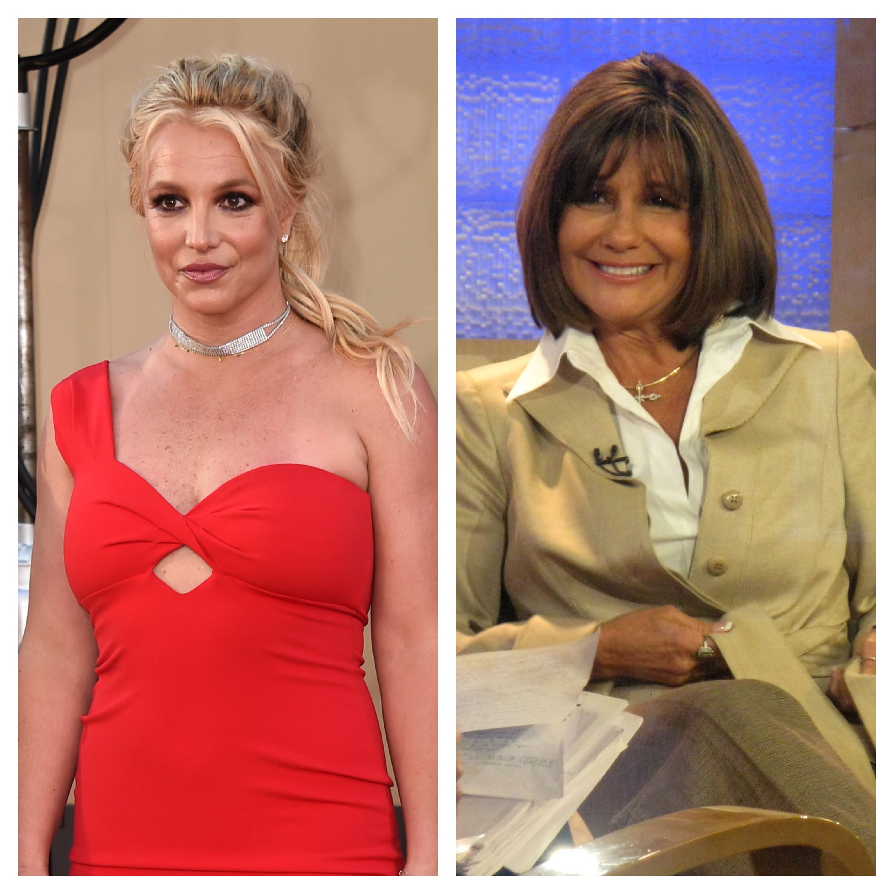A la izquierda Britney Spears, a la derecha, Jamie, su madre