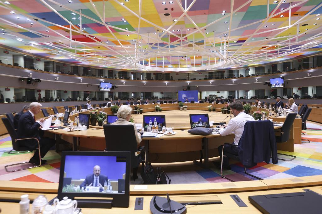 Una reunión de los Veintisiete en el Consejo Europeo.