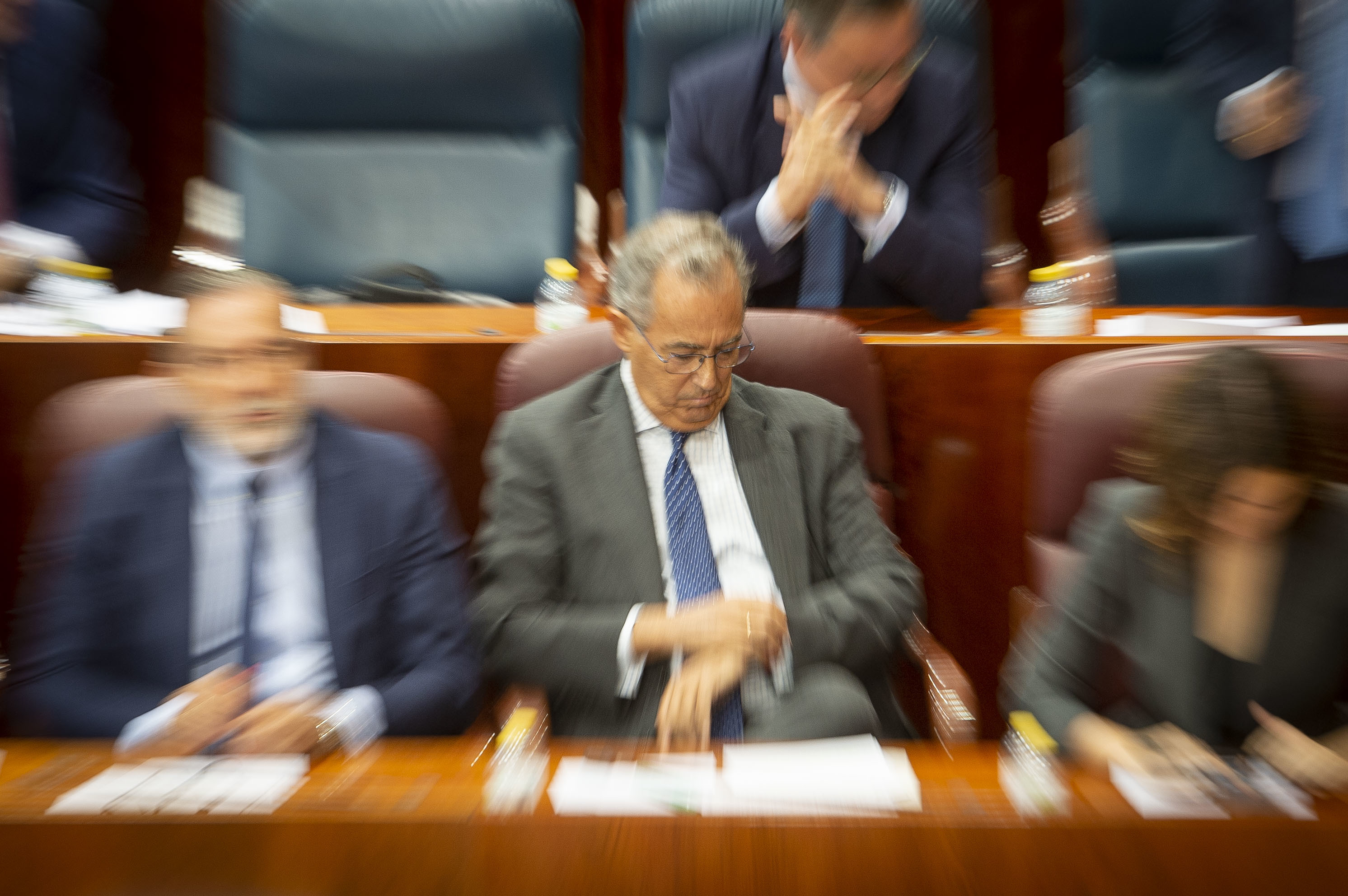 El vicepresidente, Enrique Ossorio, ayer en la Asamblea