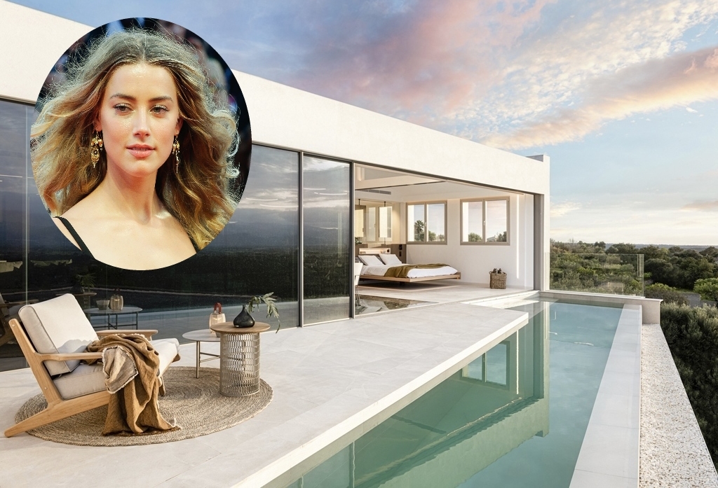 Detalle de la casa donde se aloja Amber Heard en Mallorca.