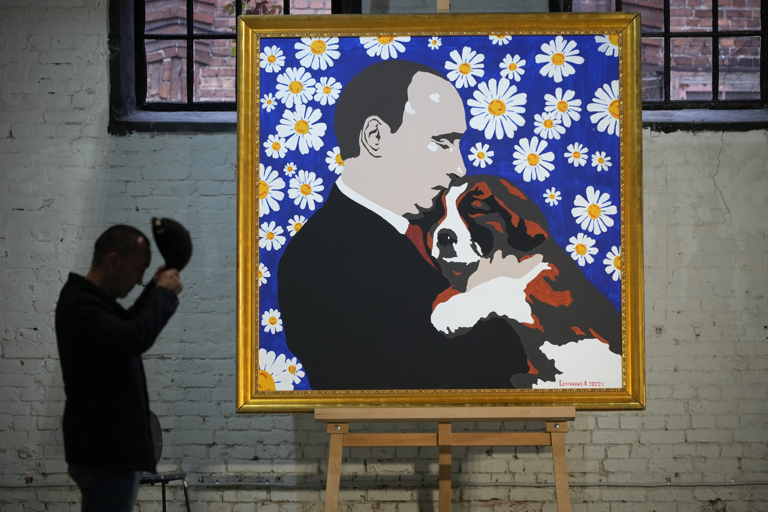 Putin retratado por el artista Alexey Sergienko.