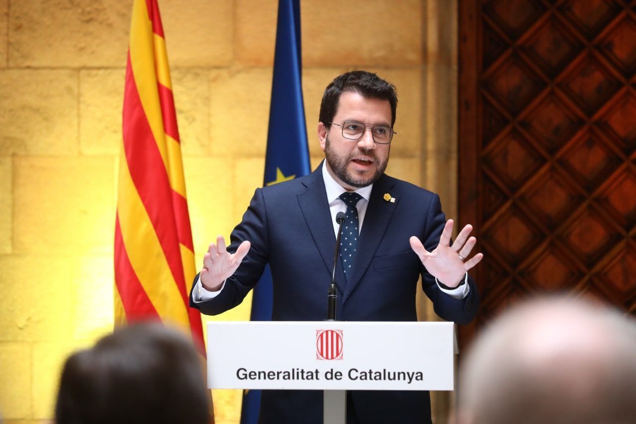 El presidente de la Generalitat, Pere Aragonès.