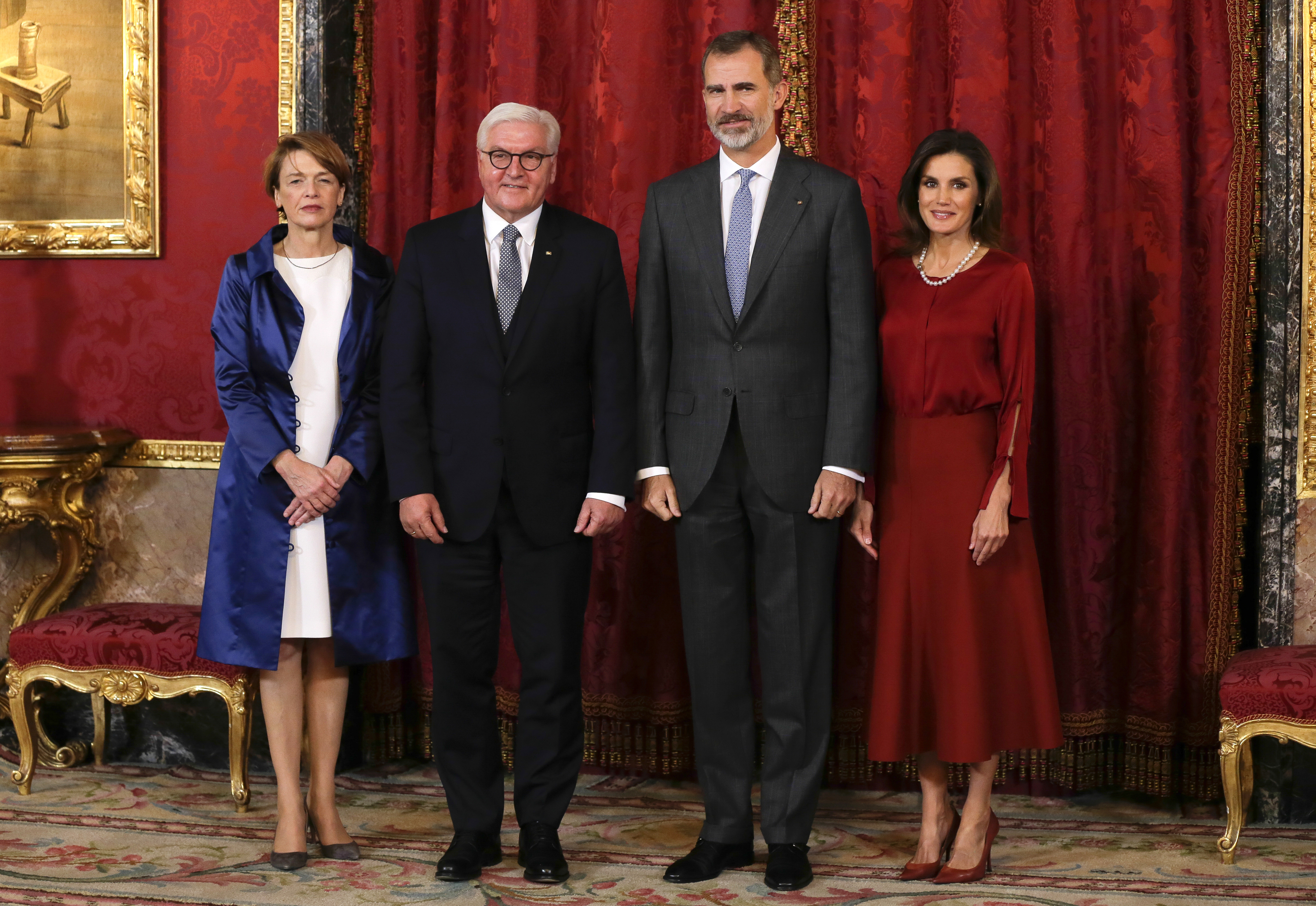 Los Reyes en 2018 con el presidente de Alemania y su mujer