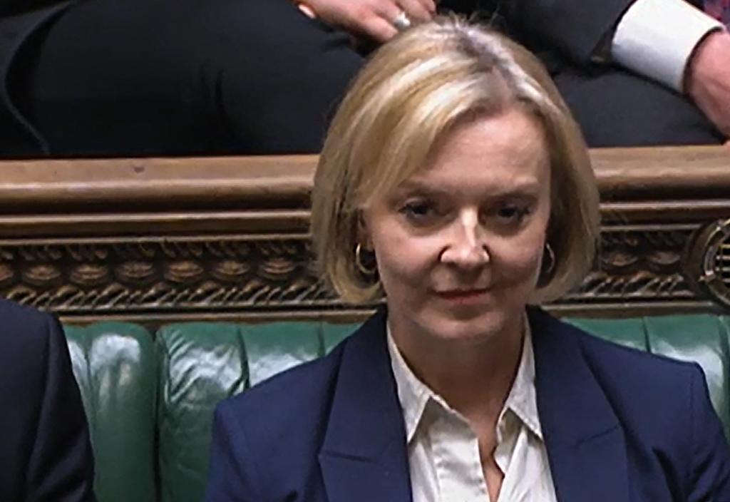 Liz Truss, en el Parlamento británico.