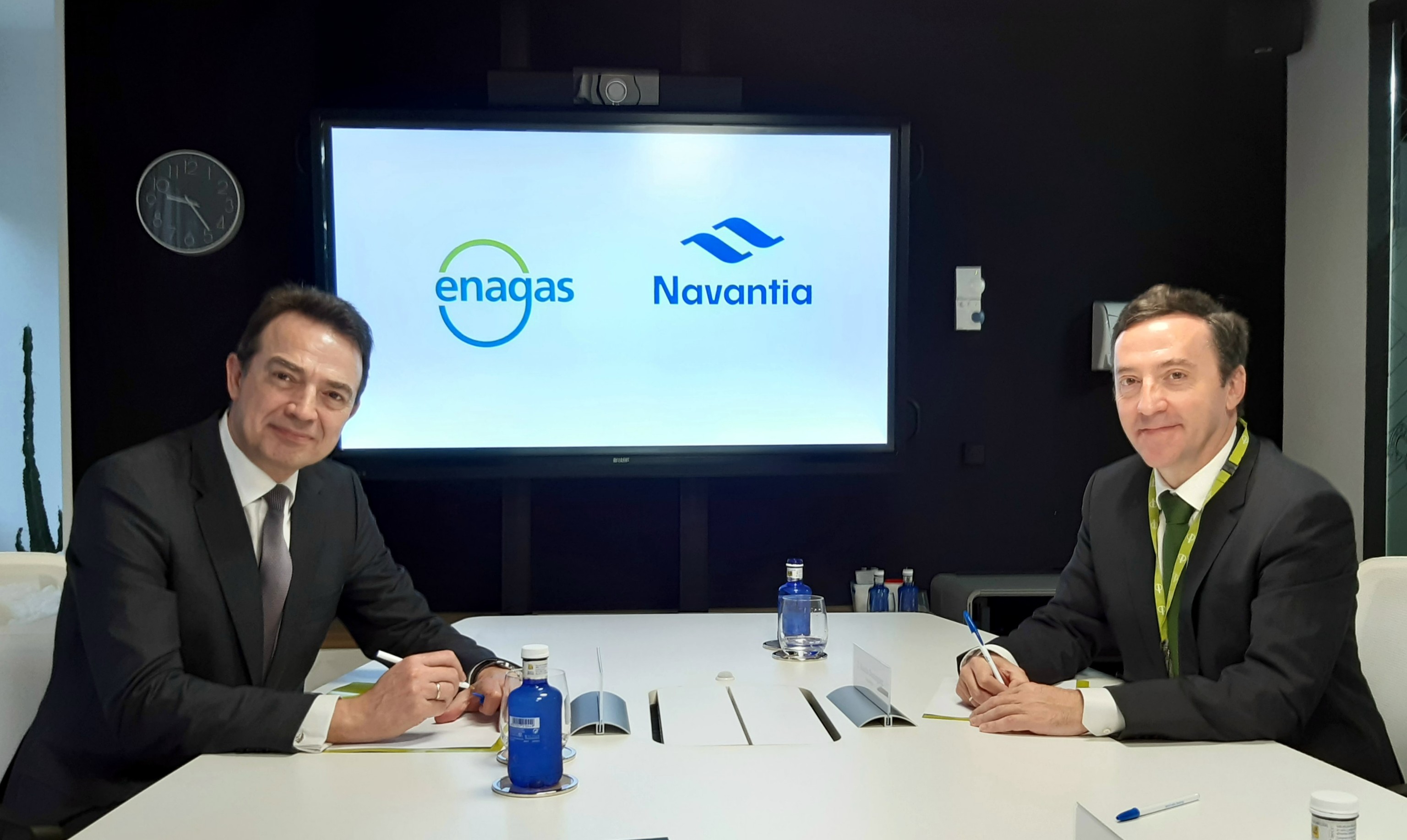 El CEO de Enags y el presidente de Navantia.