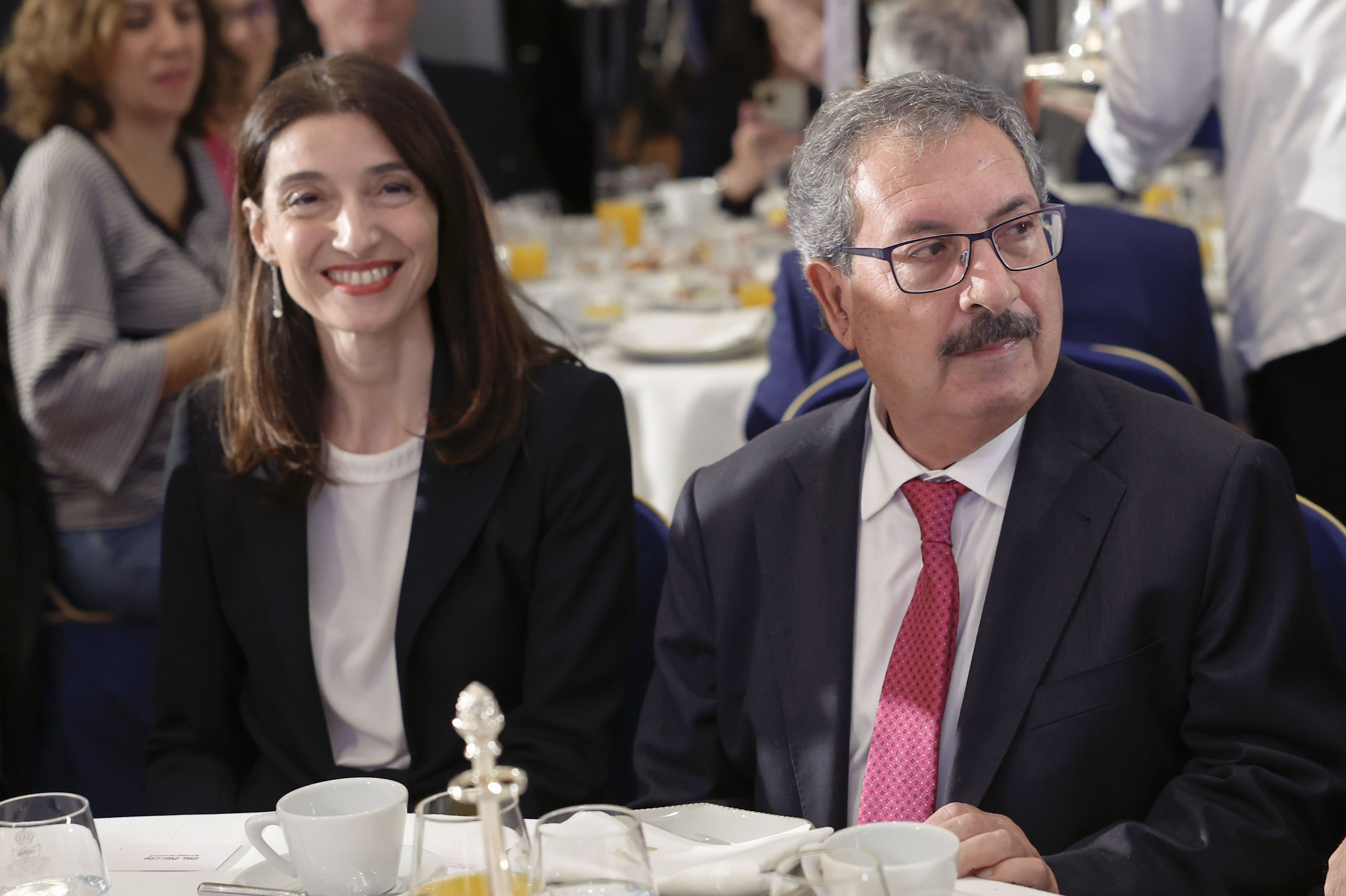 La ministra de Justicia Pilar Llop junto al presidente del CGPJ, Rafael Mozo.