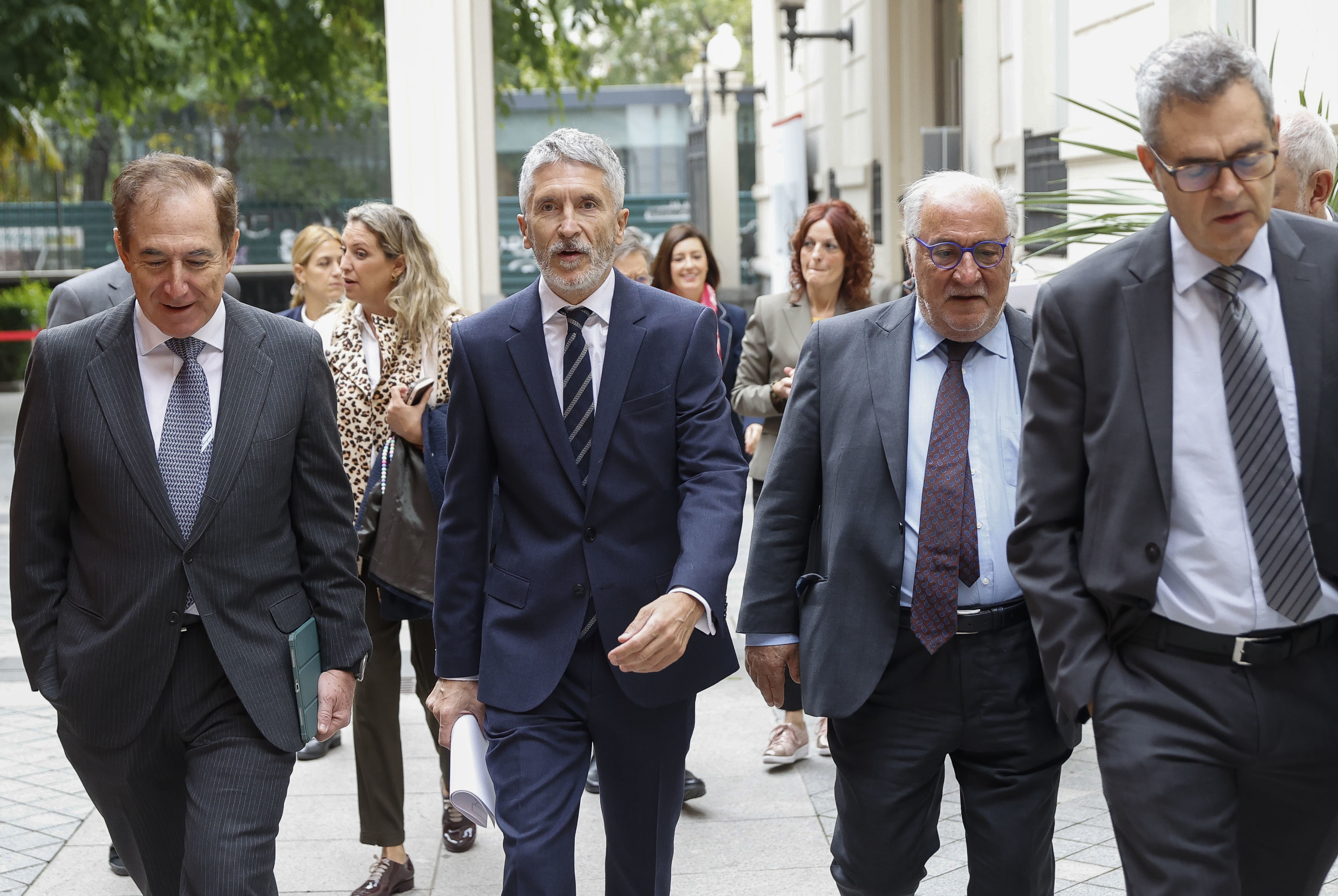 El ministro del Interior, Fernando Grande-Marlaska, este jueves, en un acto en Madrid.