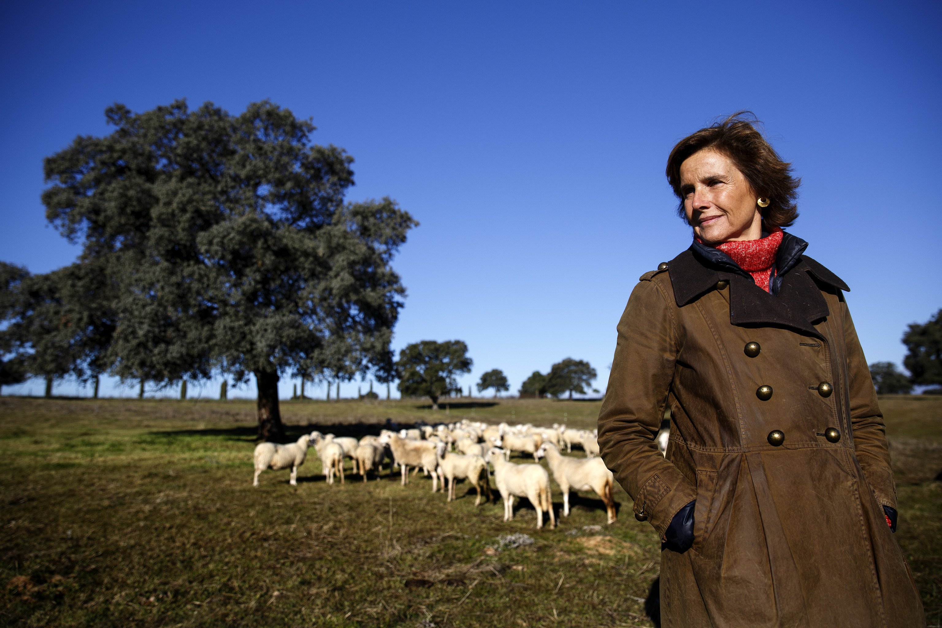 Blanca Entrecanales, en su granja.