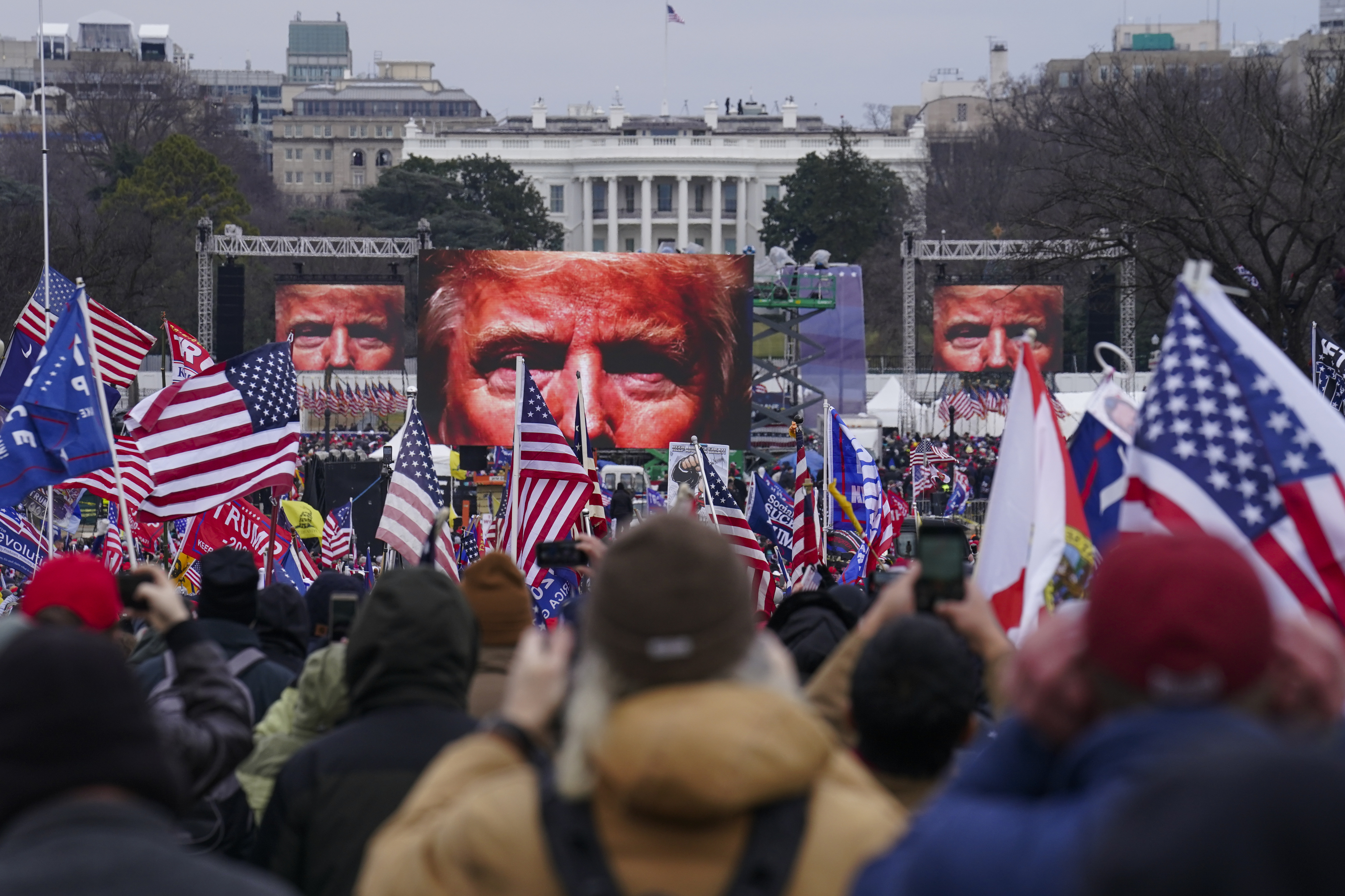 Imagen de archivo de una marcha a favor de Trump.