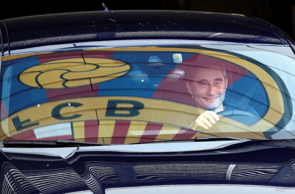 Valverde, el día que fue despedido como entrenador del Barça.