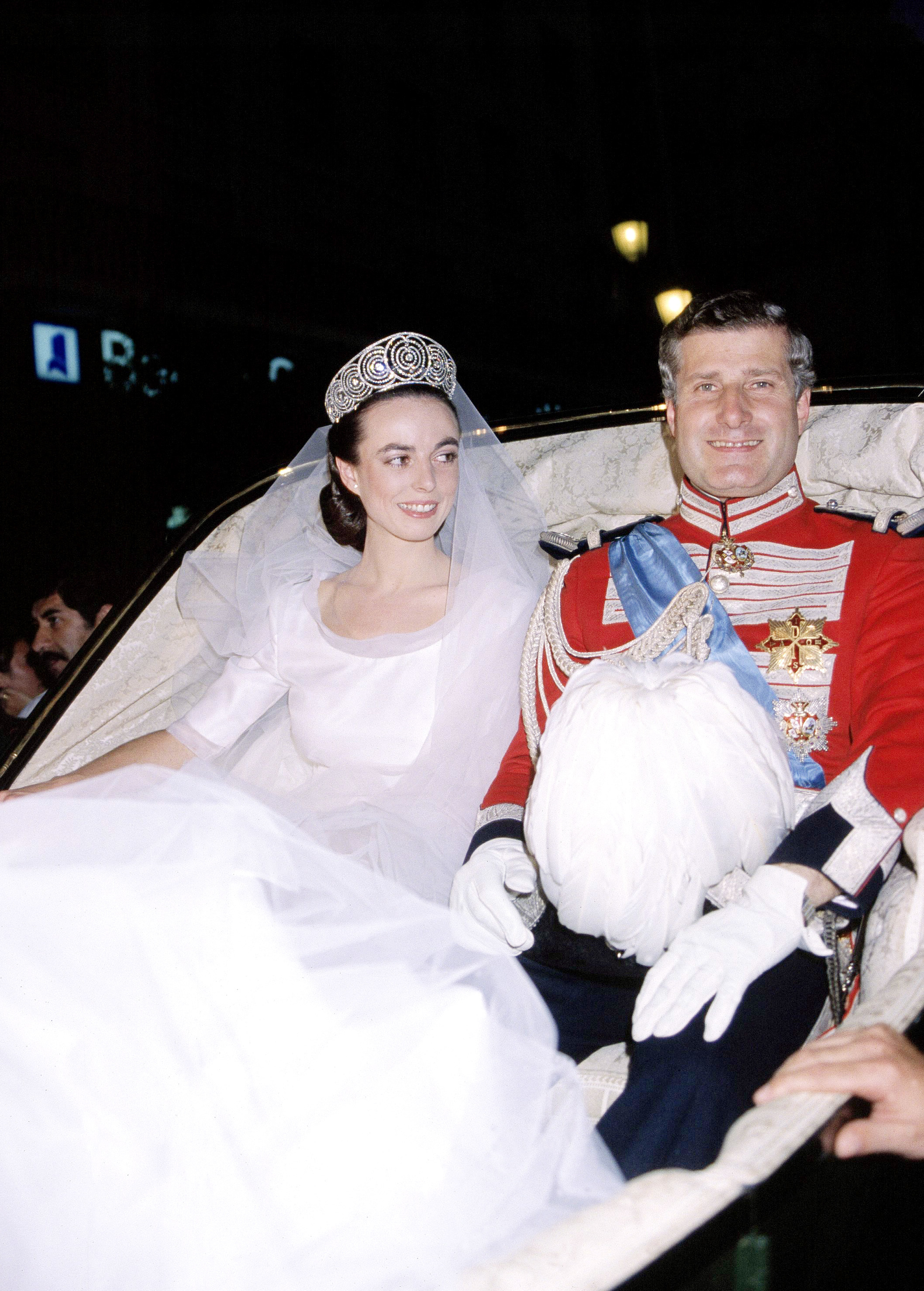 ALT: Boda del duque de Alba y Matilde Sols con la tiara rusa.