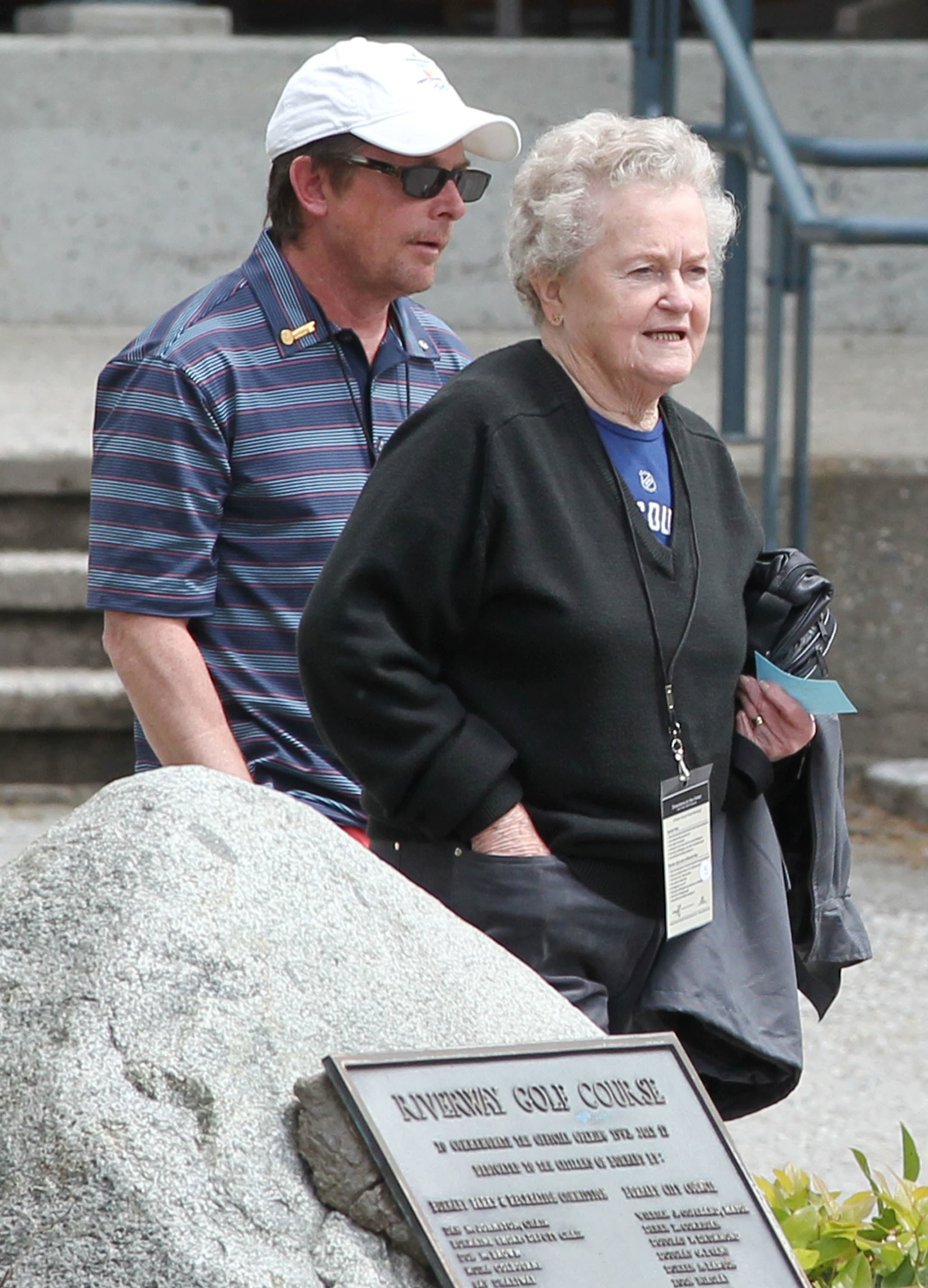 El actor y su madre, Phyllis, en 2011.