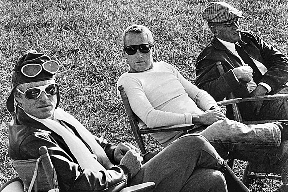 Robert Redfrod y Paul Newman en un momento del rodaje.