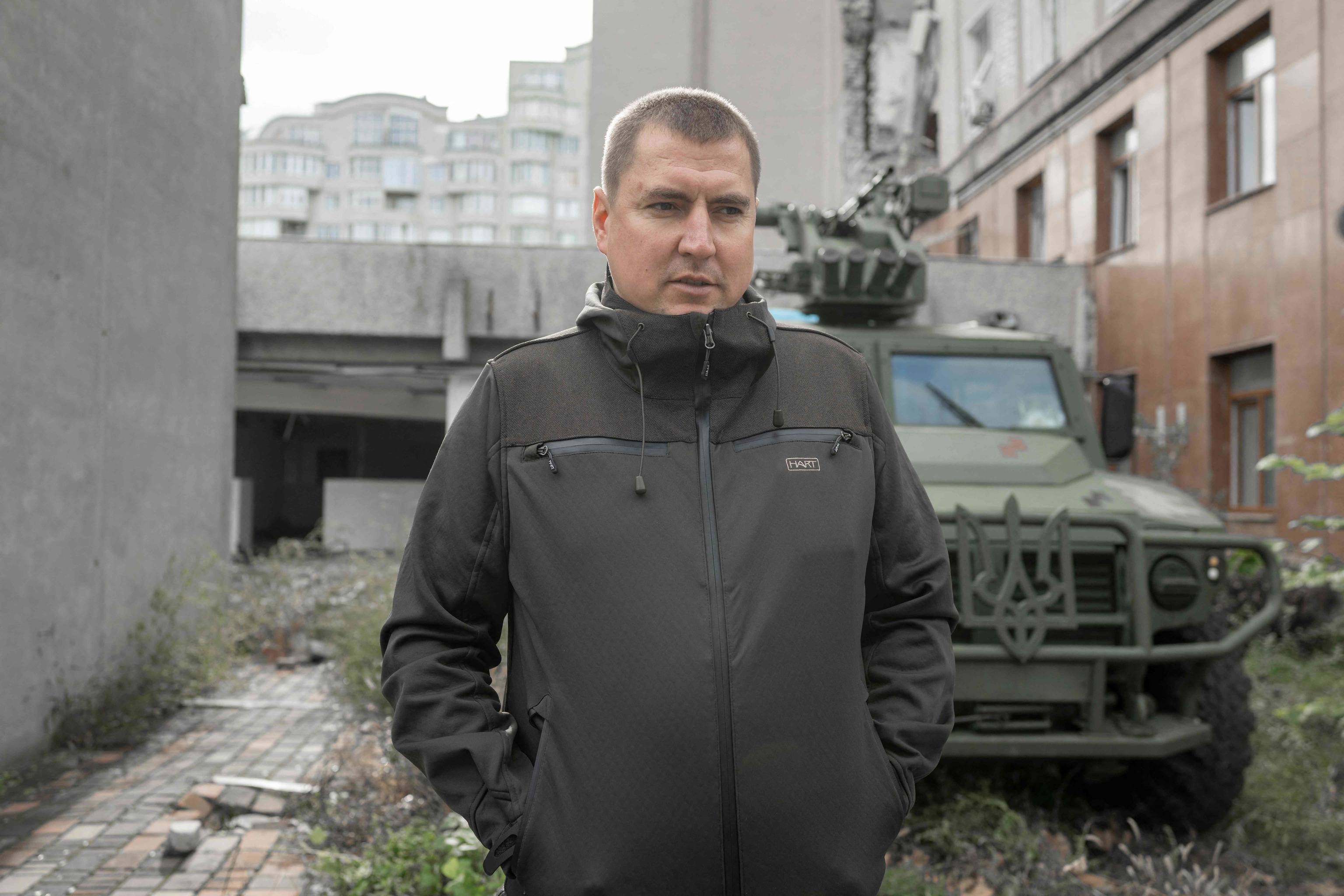 El polica ucraniano Vitaliy Danila