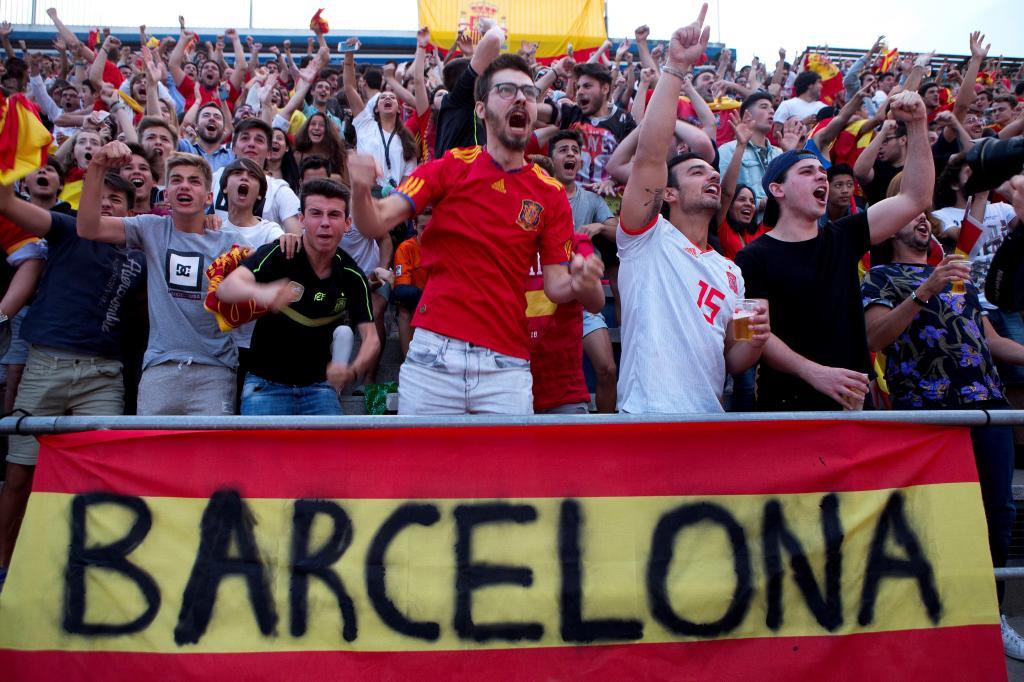 En el mundial de 2018 se vieron partidos de España en Barcelona
