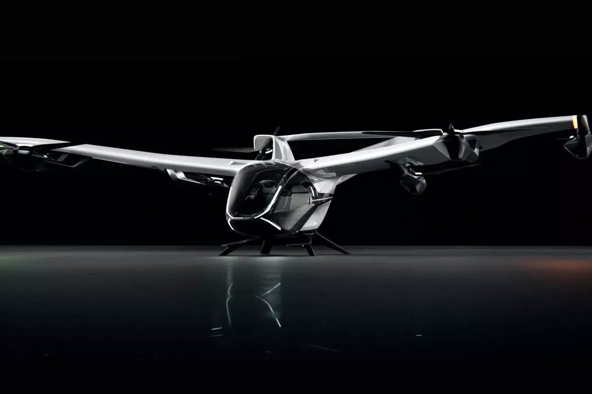 Imagen del del dron de movilidad urbana CityAirbus NextGen, desarrollado por Airbus.