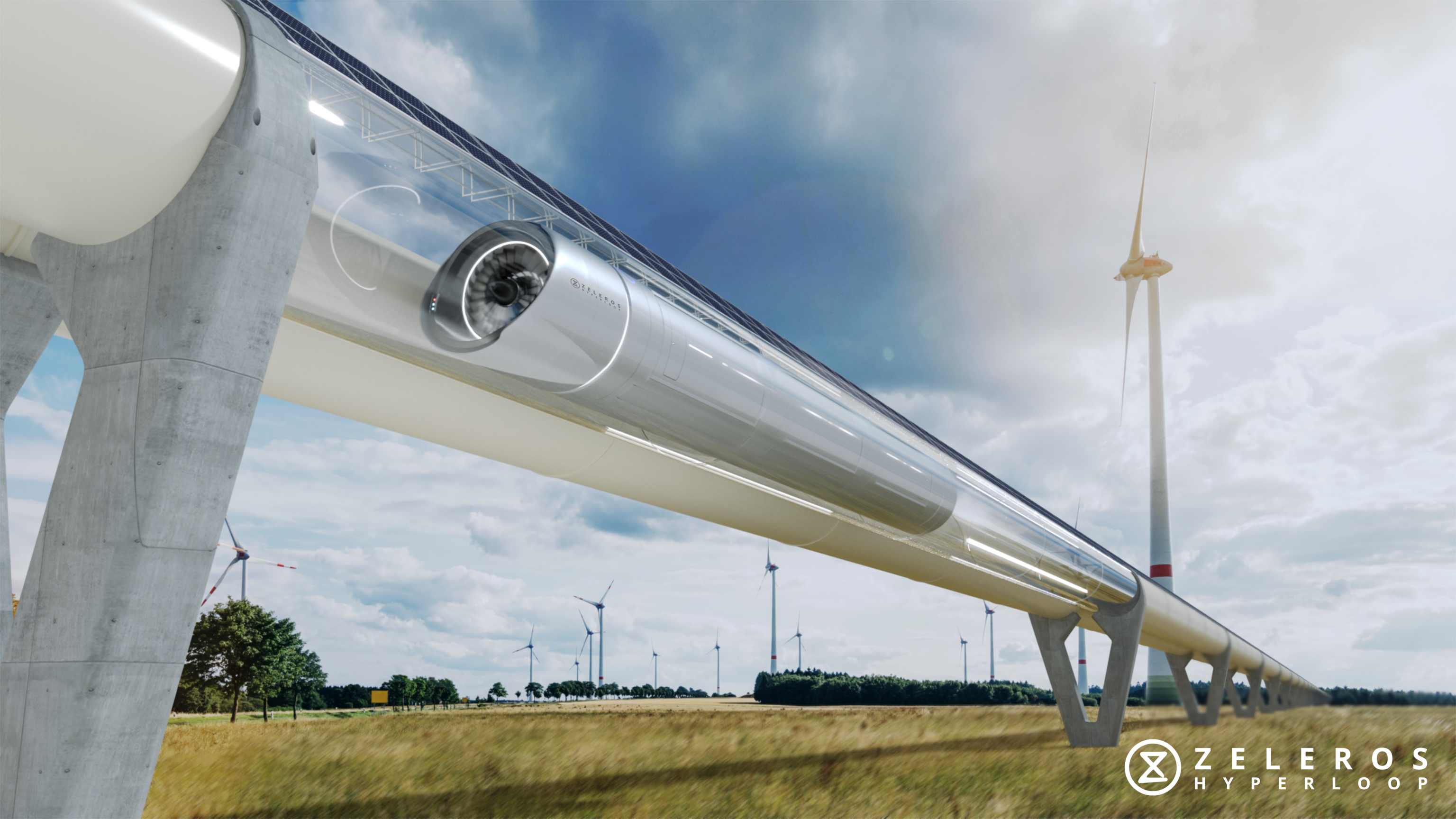 Recreación de la tecnología 'hyperloop' realizada por Zeleros.