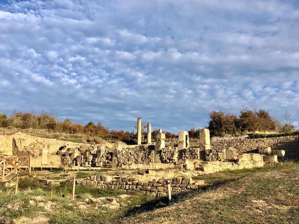 Las ruinas romanas de Santa Criz de Eslava.