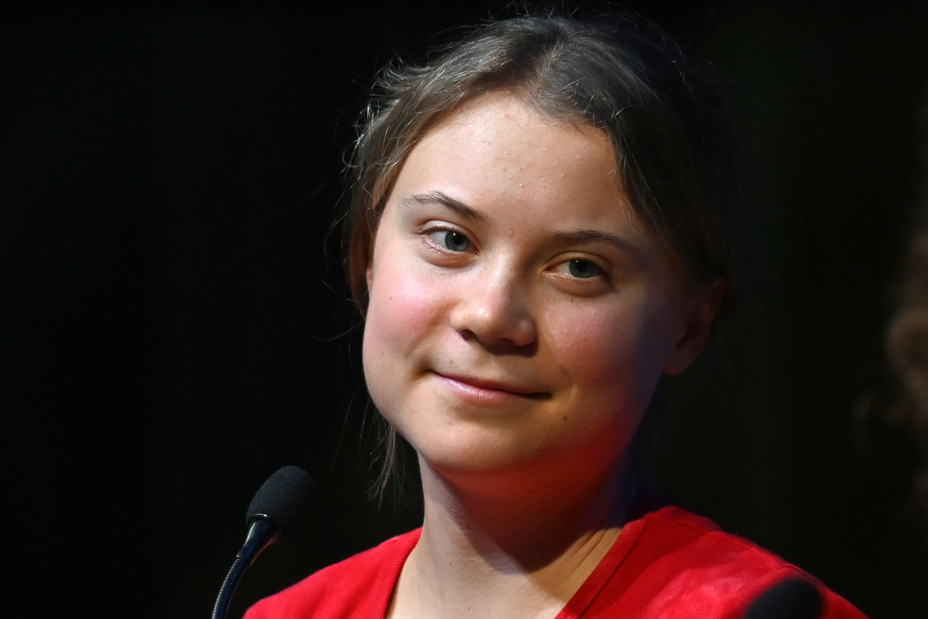 Greta Thunberg, en la presentación de su nuevo libro.