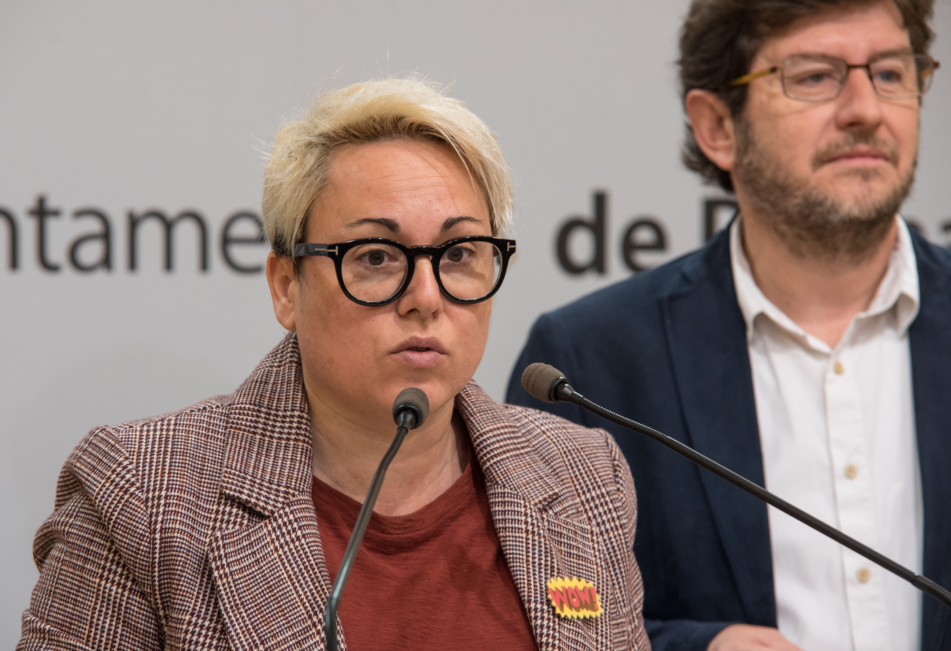 Sonia vivas hablando en el Ayuntamiento de Palma de Mallorca
