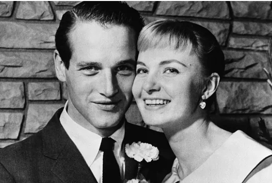 Paul Newman y Joanne Woodward, en 1958.