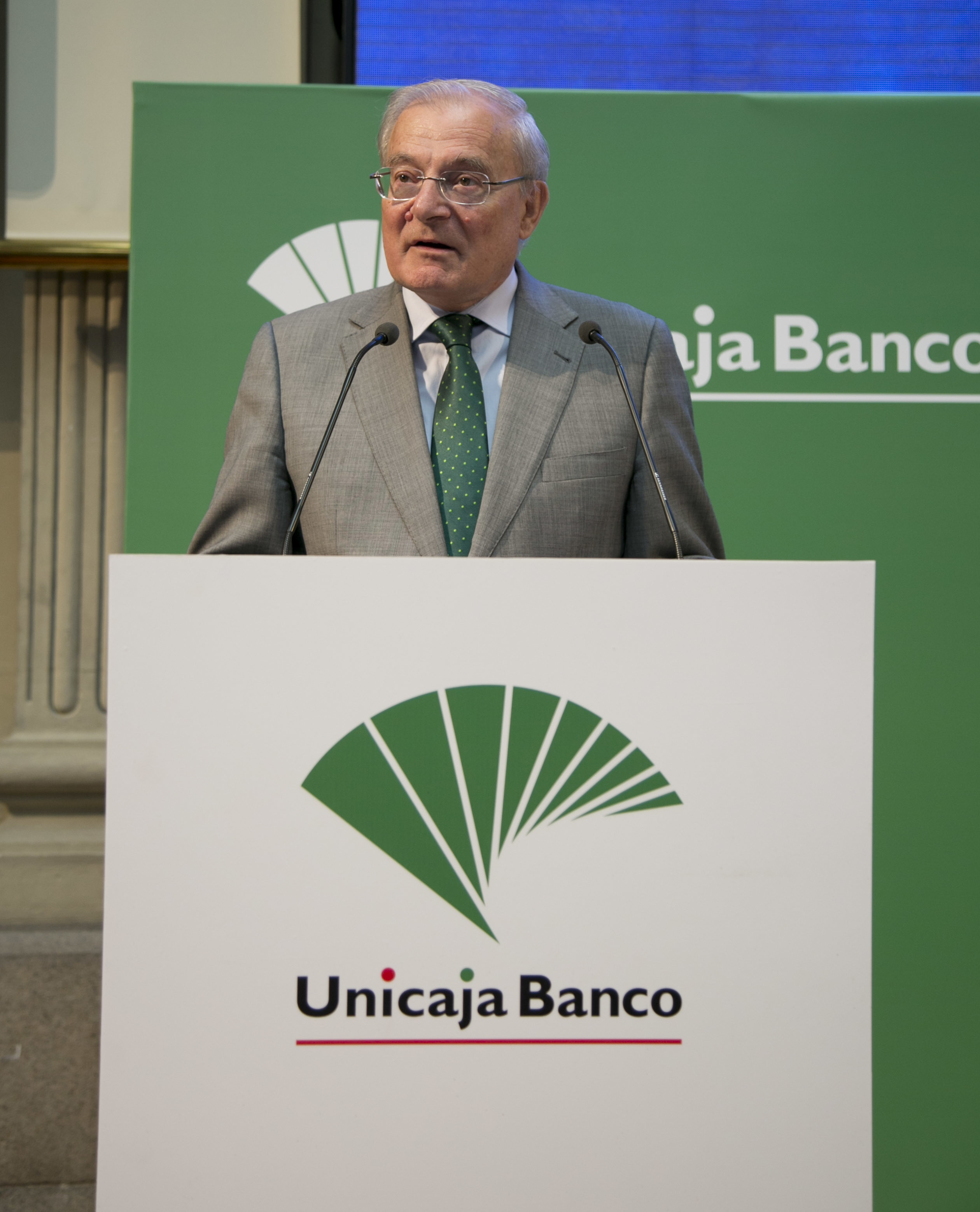 El presidente de Unicaja, Manuel Azuaga