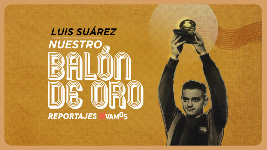Cartel de 'Luis Surez, nuestro Baln de Oro'.