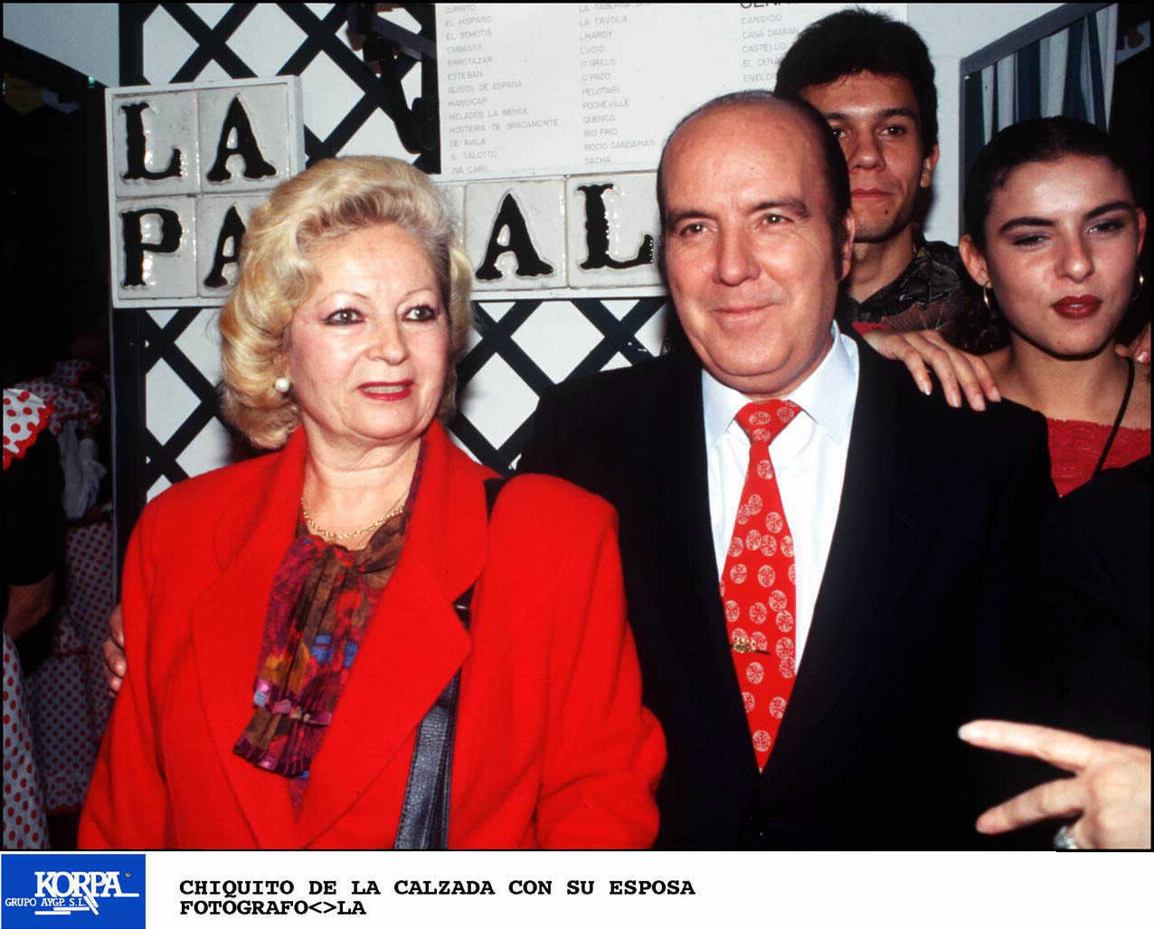Chiquito de la Calzada y su mujer, Pepita.