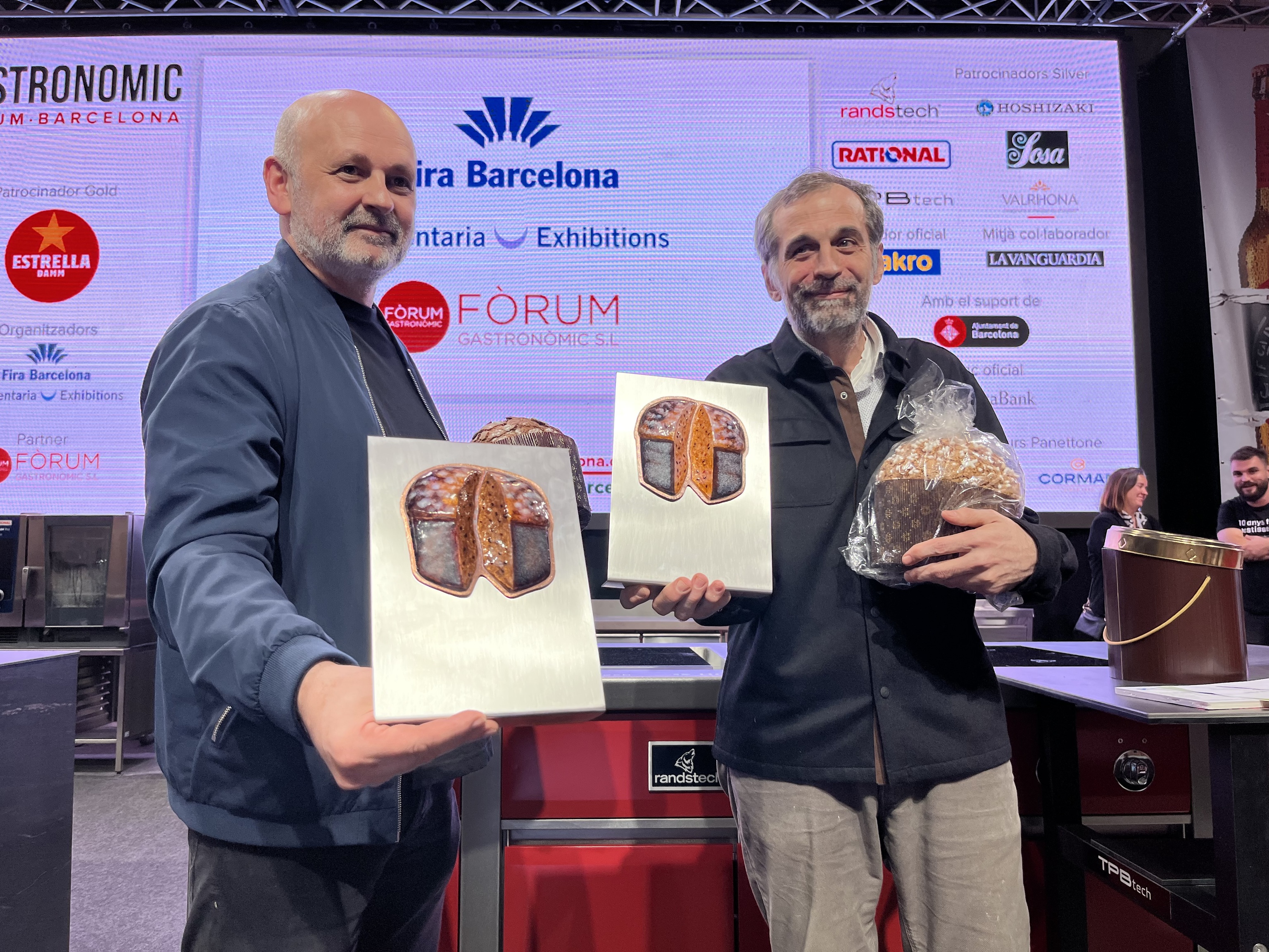 Los pasteleros ganadores: Enric Ortuño y Daniel Jordà.