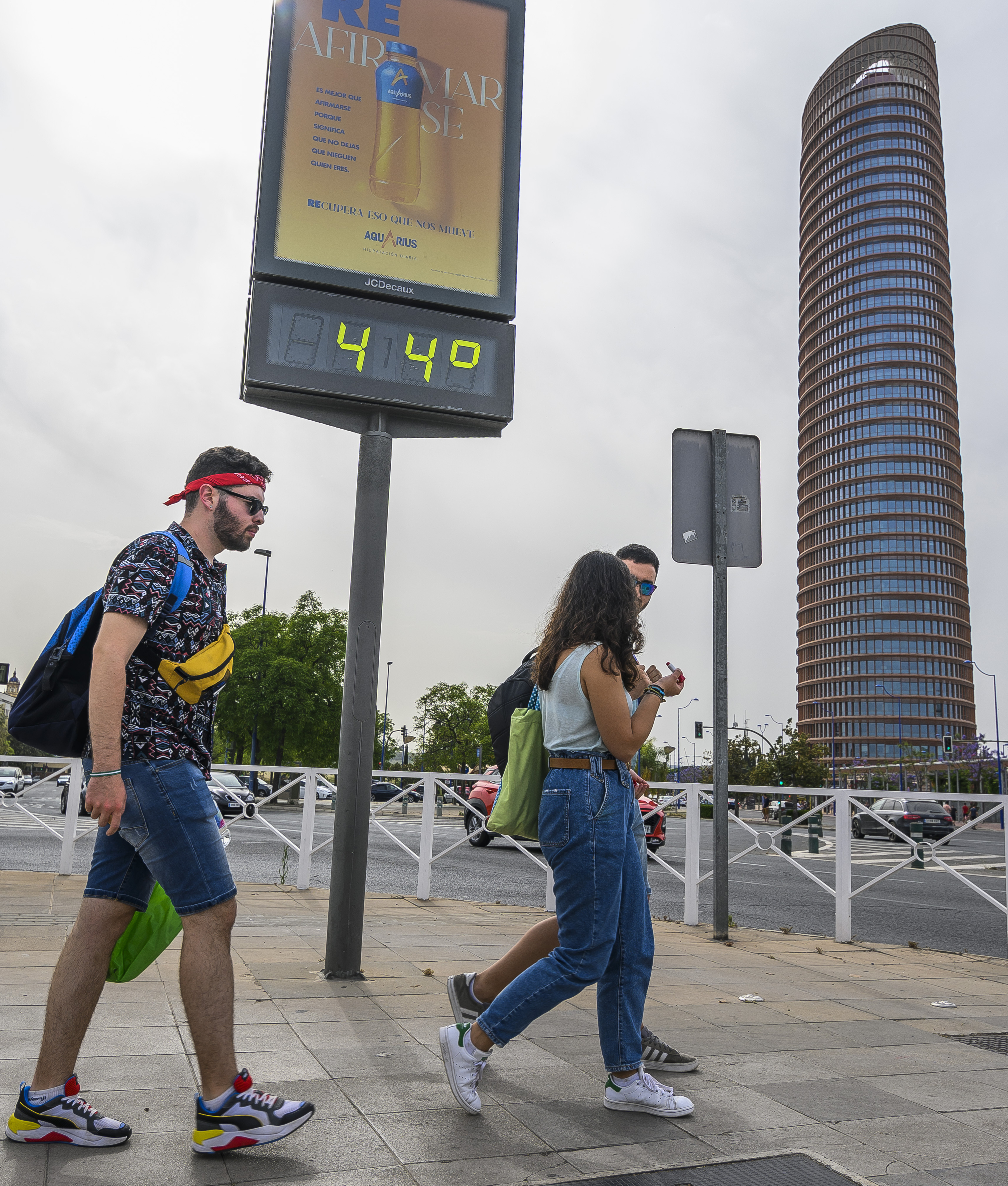 Los termómetros registraron temperaturas récord ya desde primavera de este año en Sevilla.