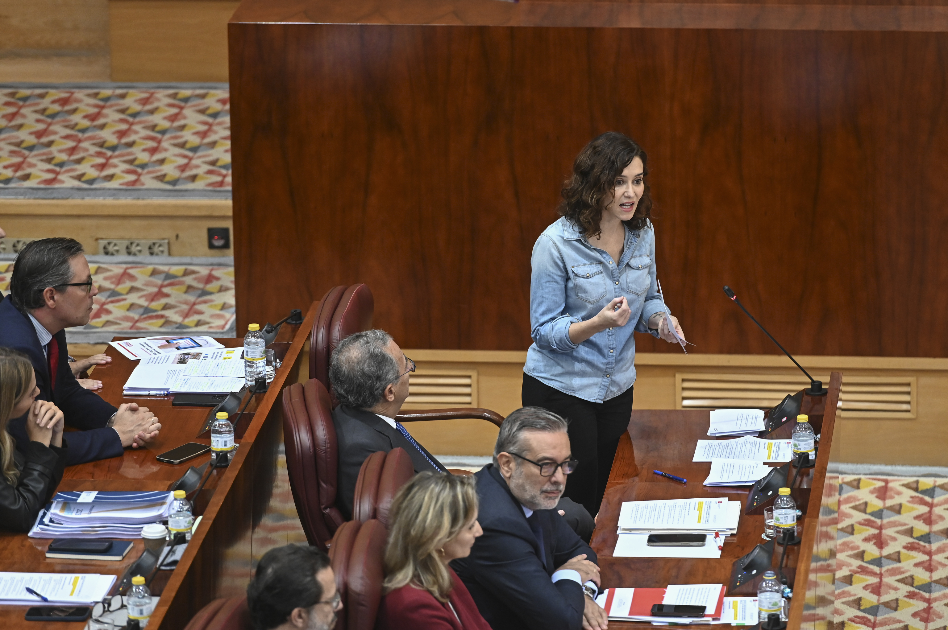Isabel Ayuso, en la Asamblea de Madrid