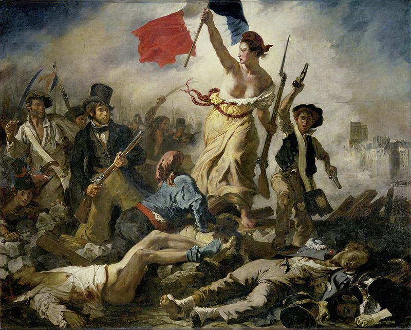 'La libertad guiando al pueblo', obra de Delacroix.