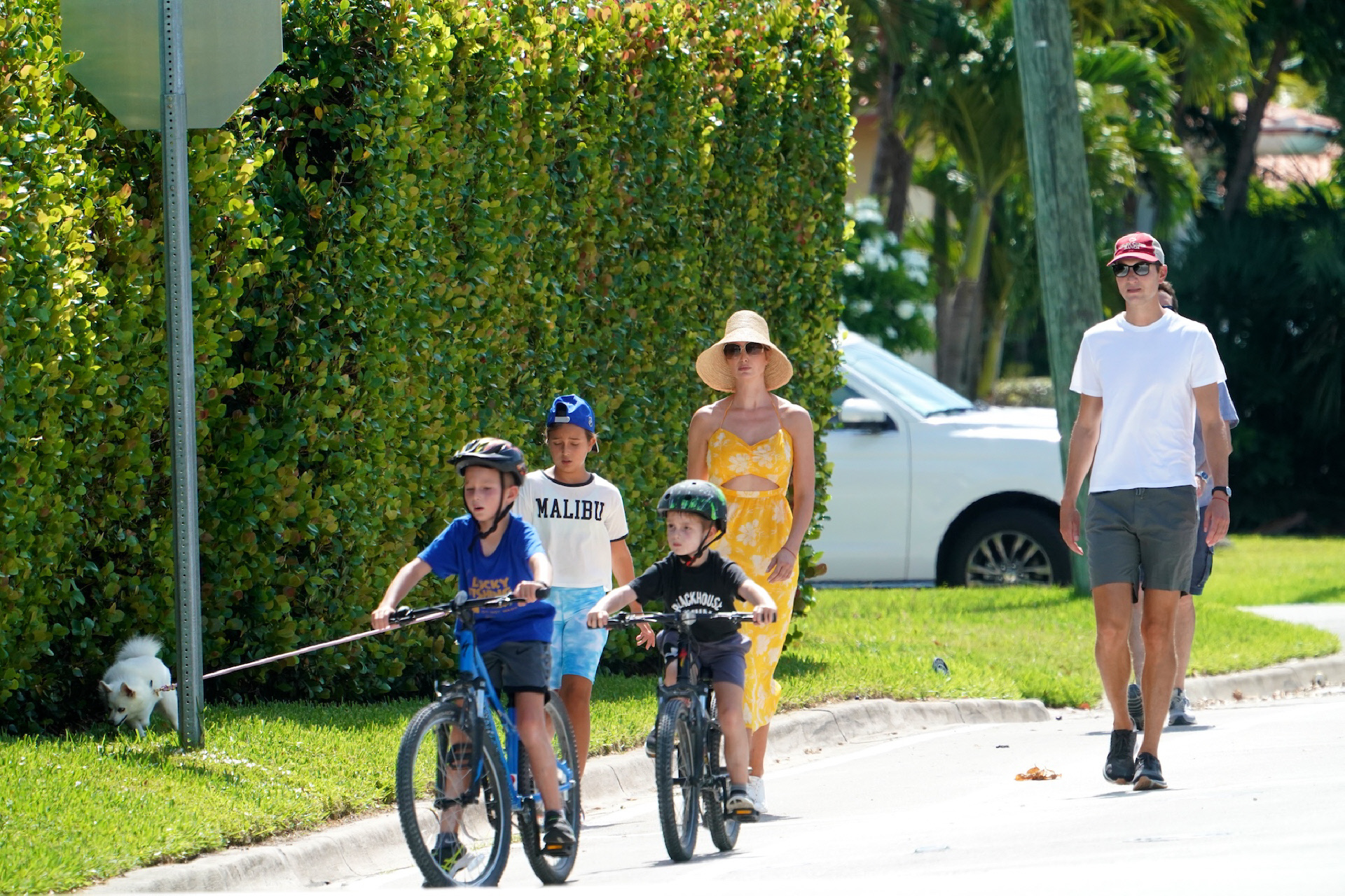 Ivanka Trump y su familia en Miami.