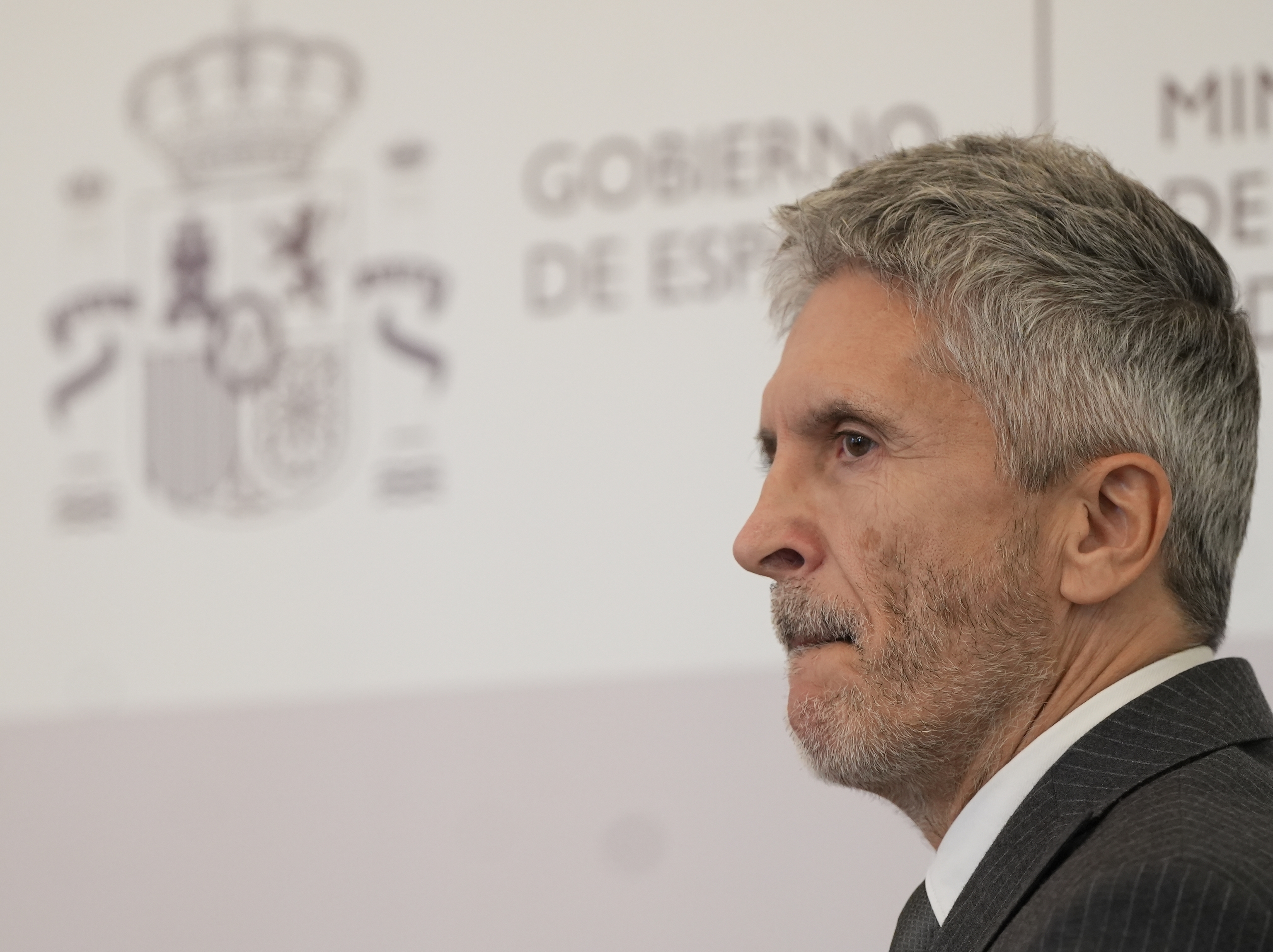 El ministro del Interior, Fernando Grande Marlaska, en un acto en el Ministerio de Cultura.