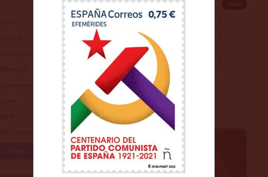 Una juez suspende la emisin del sello de Correos que conmemora el centenario del PCE