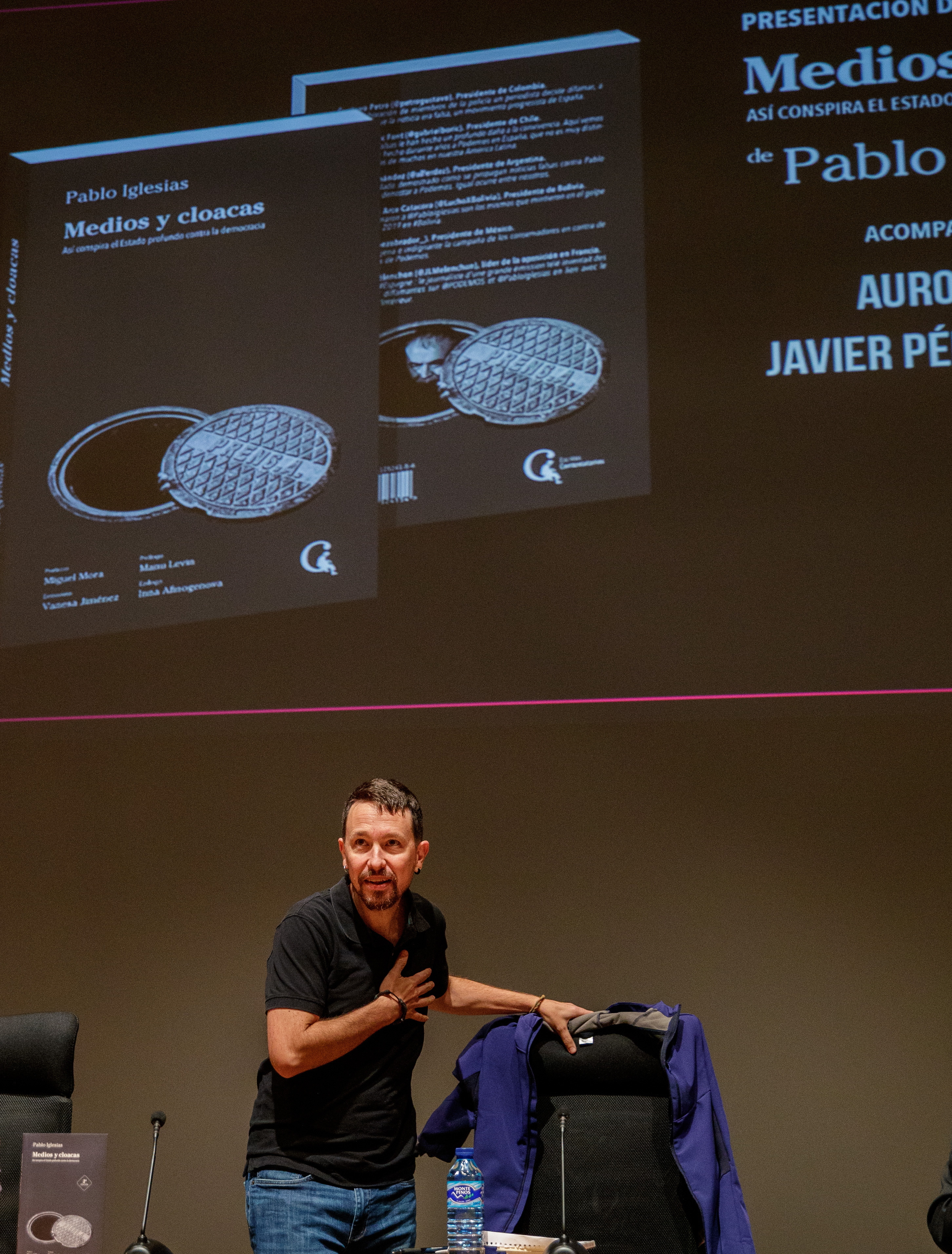 Pablo Iglesias, en la presentacin de su libro en Sevilla.