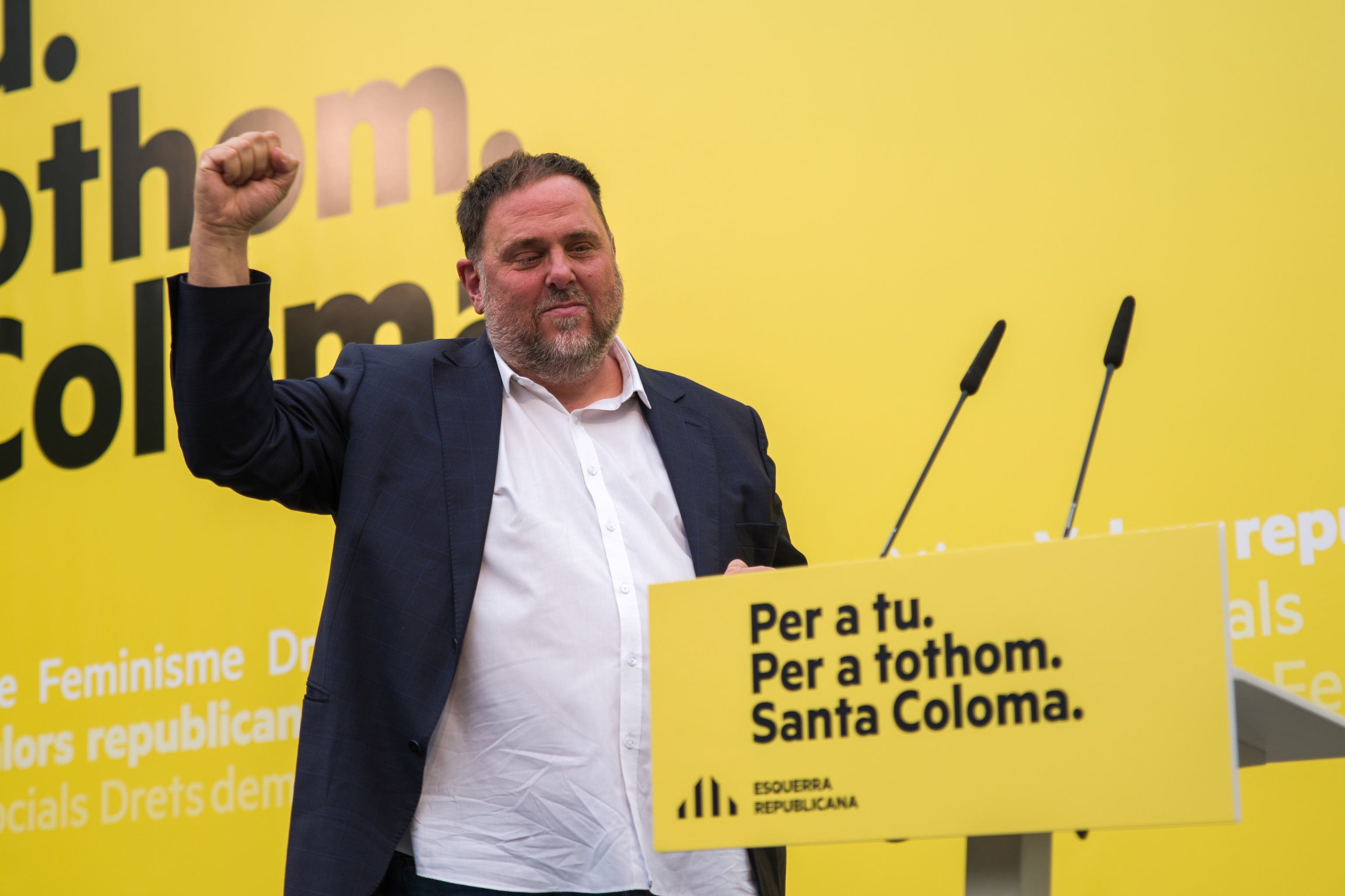 El presidente de Esquerra Republicana de Catalunya