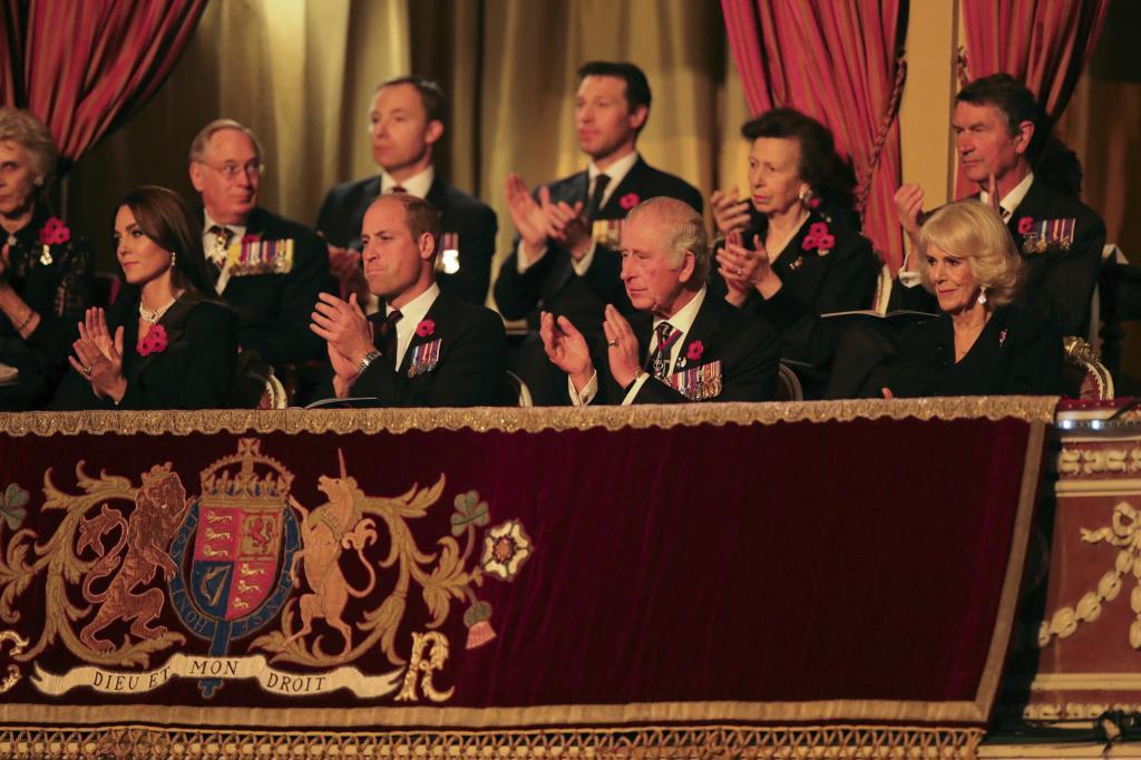 La familia real britnica, el sbado, en el Royal Albert Hall.