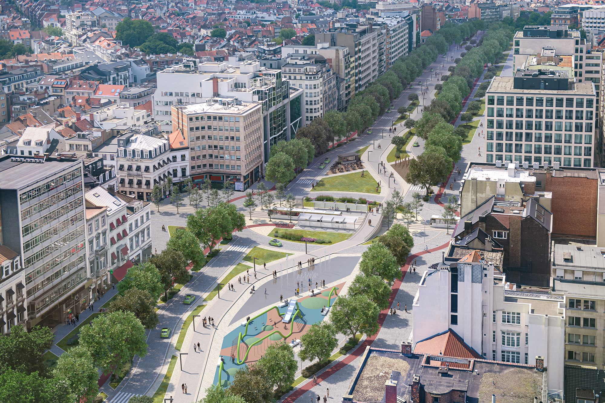 Los ciudadanos de Bruselas son los que menos zonas verdes introduciran