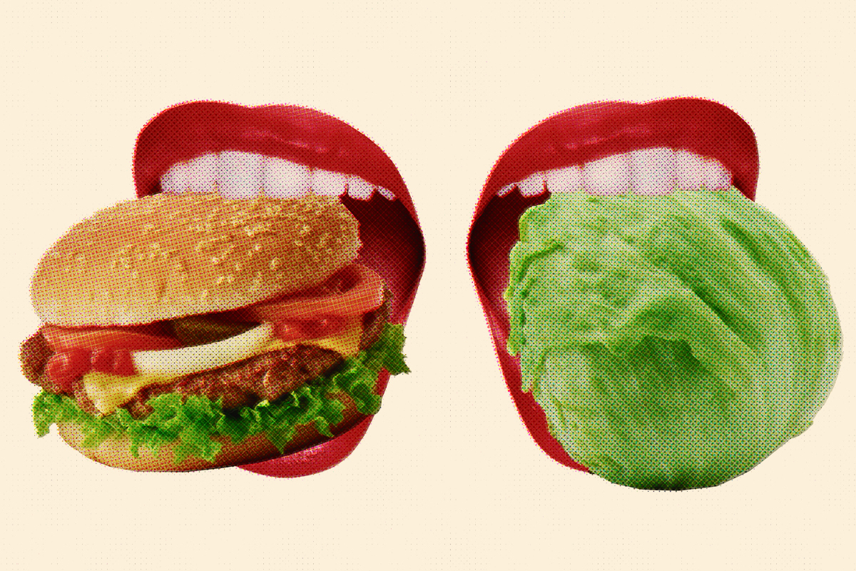 'Healthy' o no? Hay quien decide no comerse la hamburguesa y quien se rinde al bocado.
