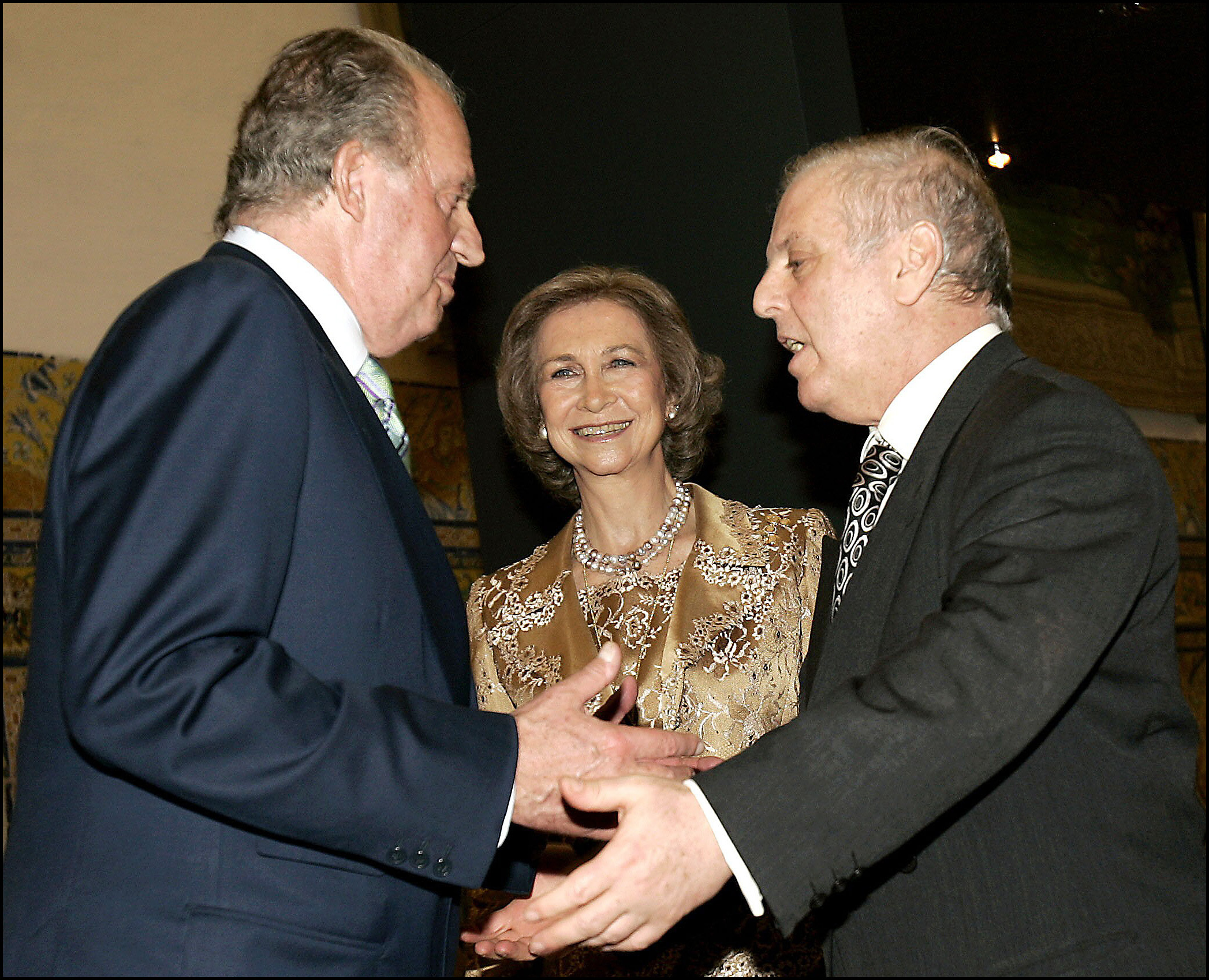Barenboim, con los Reyes Juan Carlos y Sofa.