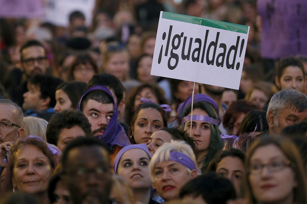 Manifestación del 8-M celebrada en Madrid.